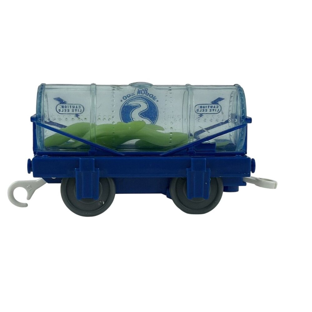 Thomas & Friends Sodor Zoo Night Exhibit Live Eels 2009 Blue Train Car V6429 - Picture 6 of 6